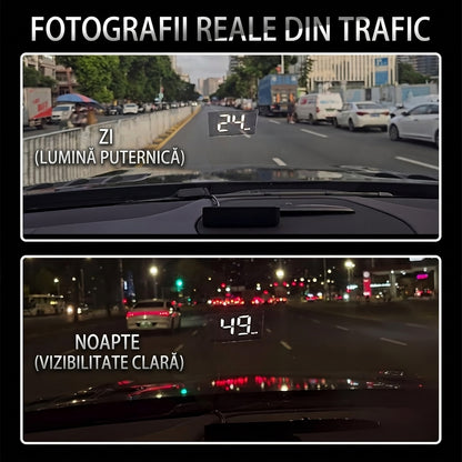 Head-Up Display M2: Proiecție Viteză Parbriz cu Afișare Viteză