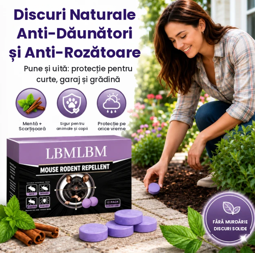 ✅ Produs NOU in Romania Discuri complet naturale cu mentă și scorțișoară pentru alungarea dăunătorilor și rozătoarelor 🕷️🐍